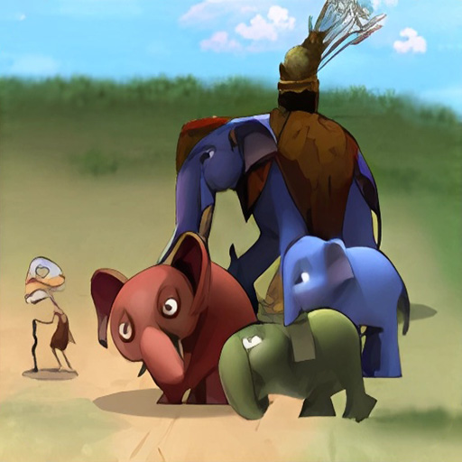 Chơi game Đại chiến voi rừng