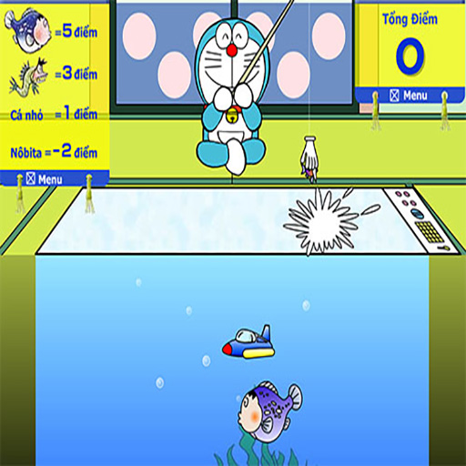 Chơi game Doremon câu cá