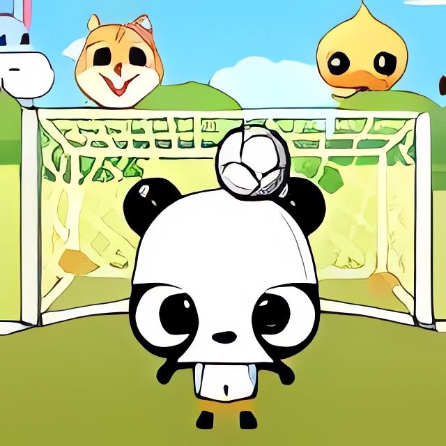 Chơi game Gấu con tâng bóng