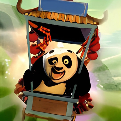 Chơi game Gấu trúc lái xe