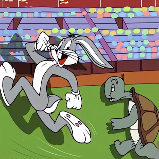 Chơi game Rùa thỏ chạy đua