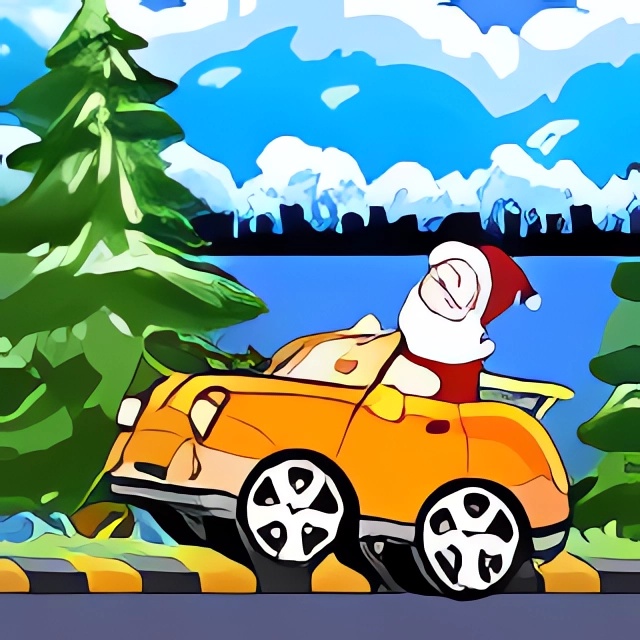 Chơi game Santa đua xe