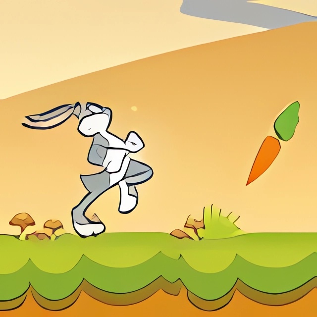 Chơi game Thỏ Bugs tìm cà rốt